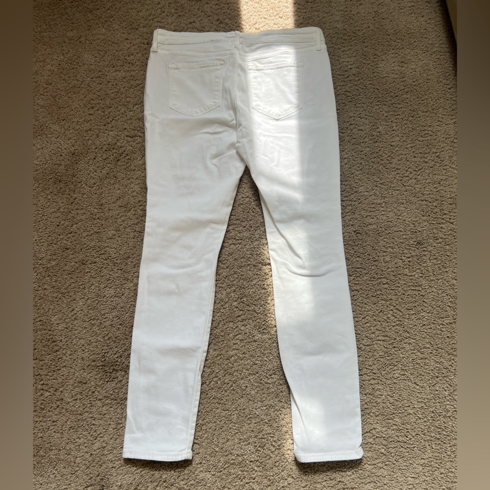 all white old navy ripped jeans - Picture 3 of 4